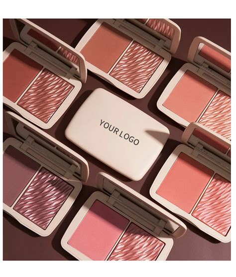 Custom Professional Mini Blush Blusher Highlighter Palette Private