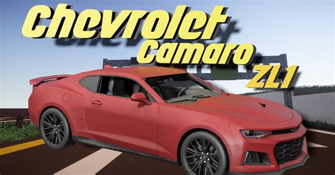 Chevrolet Camaro ZL1 Minecraft Car Addon