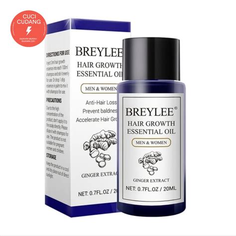 Jual Breylee Hair Growth Essential Oil Serum Penumbuh Rambut 20ml