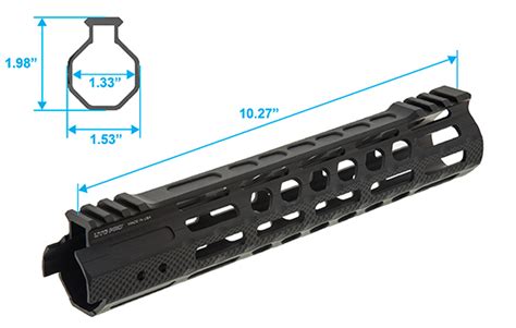 Utg Pro® M Lok® Ar15 10 Ultra Slim Free Float Handguard