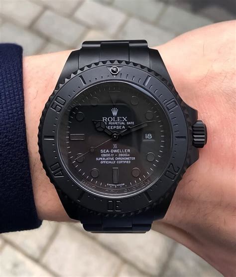 Black Rolex Sea Dweller Stealth Mode