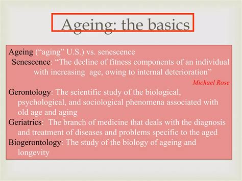 Introduction To Gerontology PPT