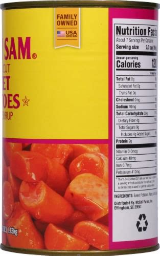 Sugary Sam® Golden Cut Sweet Potato Yams In Syrup 40 Oz King Soopers