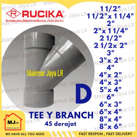 Jual Tee Y Branch Ty Pvc Inch