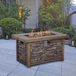 Backyard Creations® Stackstone Propane Gas Fire Pit Table at Menards®