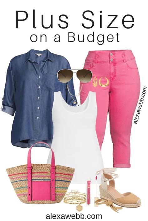 Plus Size On A Budget Pink Crops Outfits Plus Size Summer Outfits