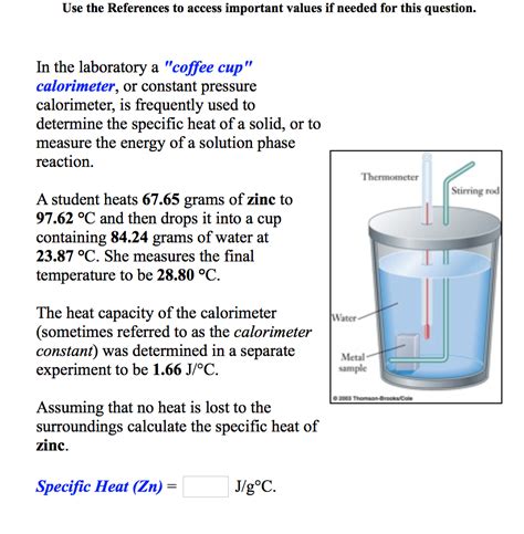 Calorimeter Specific Heat Of A Metal At Jose Herron Blog