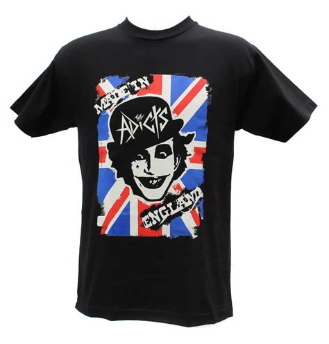 The Adicts Punk Band Embroidered Graphic T Shirts Short Sleeve Round