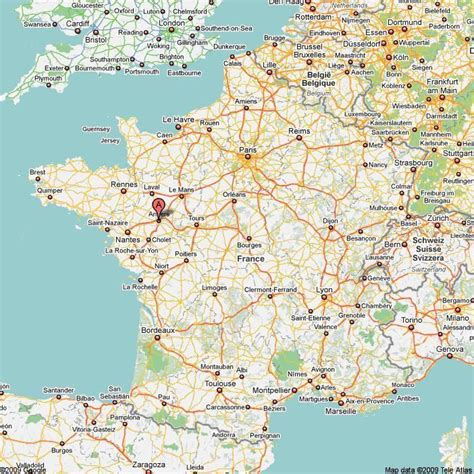 ou se situe angers sur la carte de france localisation coordonnees