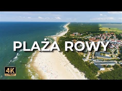 Plaża Rowy Plaża w Rowach z drona Lato LECE W MIASTO 4k YouTube