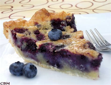 Dans La Cuisine De Blanc Manger Tarte Amandine Aux Bleuets