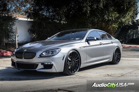 2015 BMW 640i Gran Coupe | 22" Road Force RF-15 Gloss Black | H&R ...