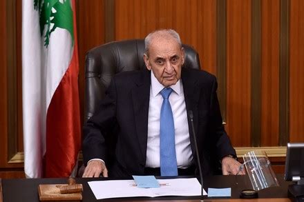 Lebanese Parliament Speaker Nabih Berri Opens Editorial Stock Photo ...