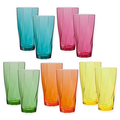 Creativeware® Twist Tumblers Set Of 10 Bed Bath And Beyond Bed Bath And Beyond Tumbler Twist