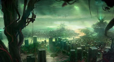 Hd Wallpaper Tiberium Command And Conquer Tree Architecture City