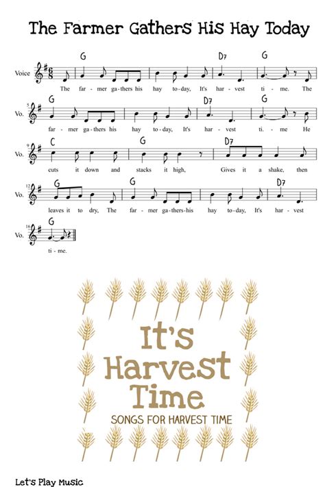 It's Harvest Time : Songs For The Harvest