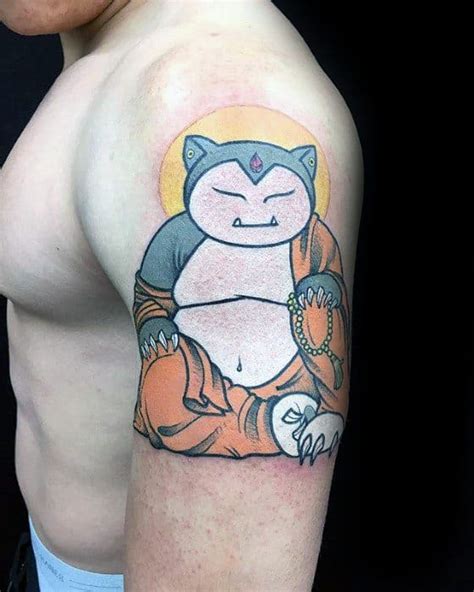 30 Snorlax Tattoo Designs For Men