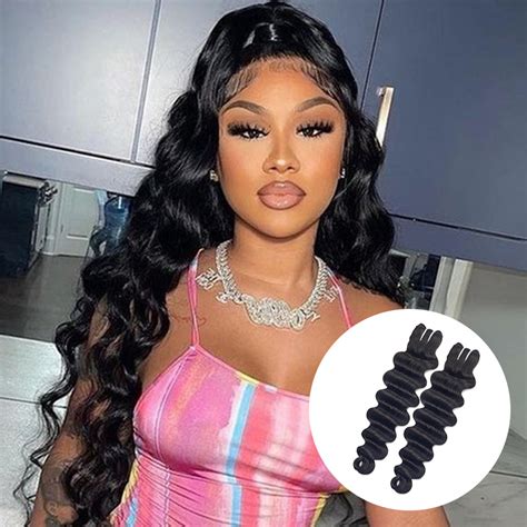 Fblhair Loose Deep Wave Loose Curly Indian Hair Weave Black Girls