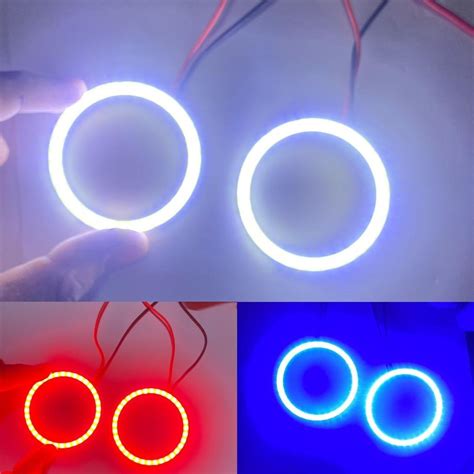 Car Bike Mm Mm Drl Running Light Angle Eyes Led Ring Cob Led Angel