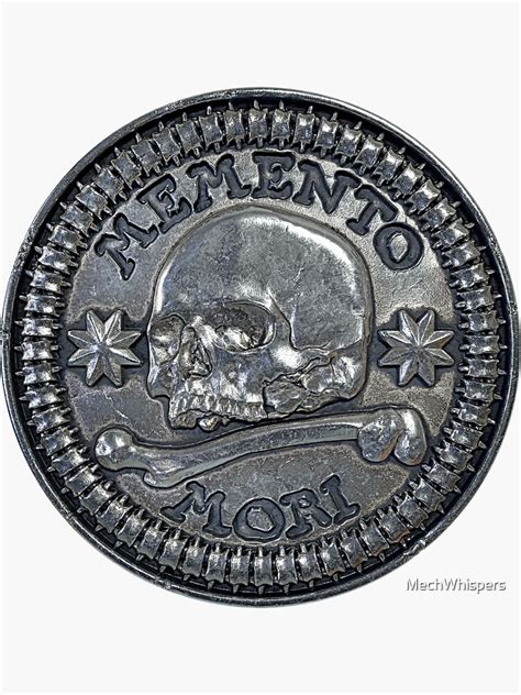 "Skull Memento Mori Symbol Halloween Skull Design (Skull Jewelry Metal ...