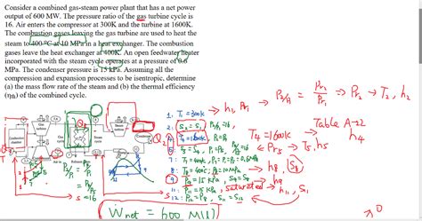 Solved Consider A Combined Gas Steam Power Plant That Has A Chegg