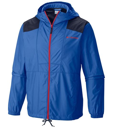 Columbia Mens Flashback Windbreaker Jacket Stormy Blue