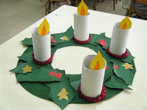 Corona De Adviento Manualidades De Navidad Preescolares Manualidades