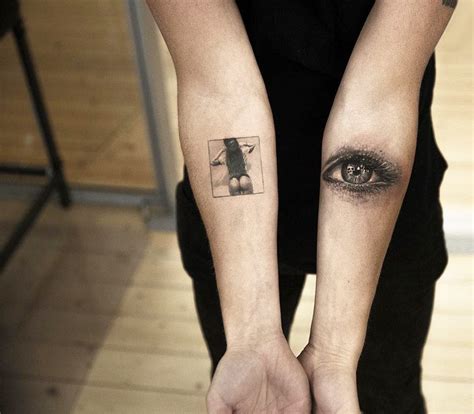 Sexi Girl And Eye Tattoo By Niki Norberg Photo