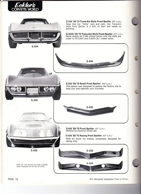 Eckler's Catalog: Circa 1974 - CorvetteForum - Chevrolet Corvette Forum ...