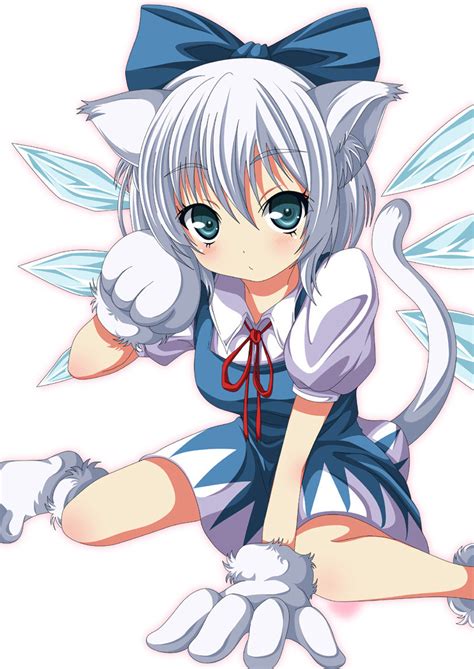 Неко Neko Nekomimi Cirno Сырно Animal Ears Anime