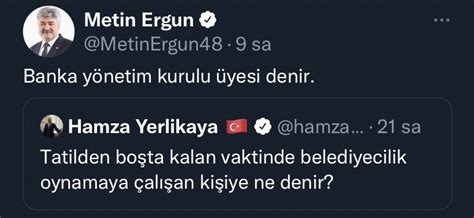 Muhbir on Twitter İYİ Partili Metin Ergundan AKPli Hamza