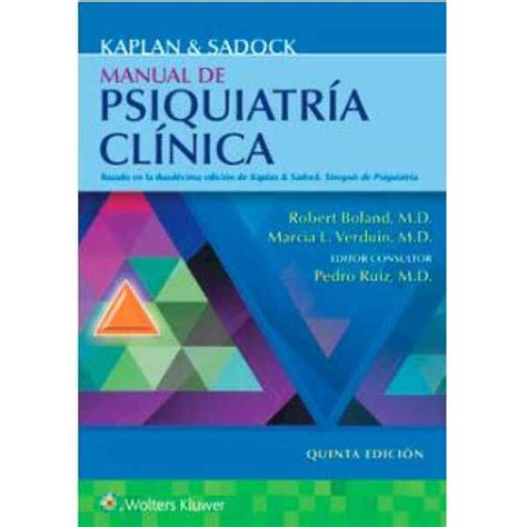 Kaplan Manual De Psiquiatr A Cl Nica Ed Libros Y