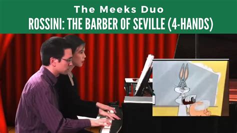 Overture To The Barber Of Seville Piano 4 Hands By Rossini YouTube