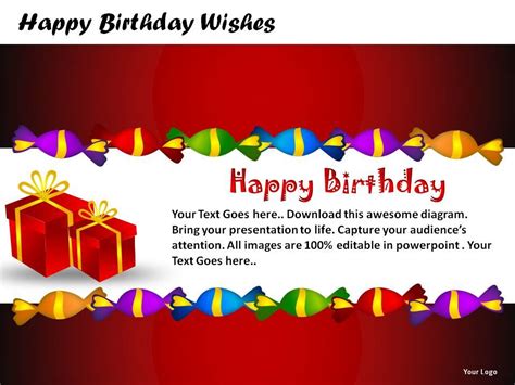 Happy Birthday Wishes Powerpoint Presentation Slides Presentation