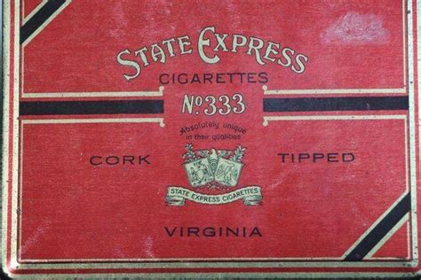 COL State Express Cigarettes Tin XXXX Antique Complex