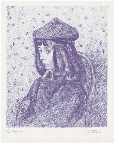 Portrait De F Lix Pissarro Par George W Thornley And Camille Pissarro