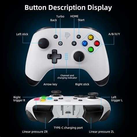 Buy EasySMX Switch Pro Controller For Nintendo Switch Lite OLED PC