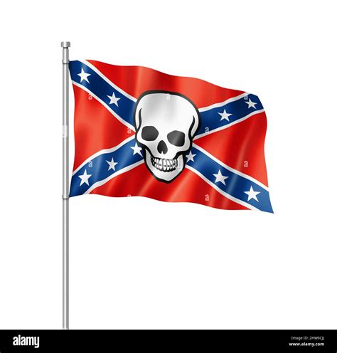 Confederate Flag And Skull