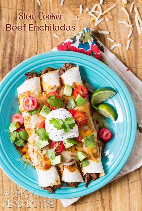 Slow Cooker Beef Enchilada Recipe A Spicy Perspective