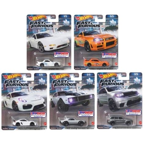 Jual Hot Wheels Fast And Furious Set Mix A Nissan Skyline Gt R Bnr Orange Toyota Supra