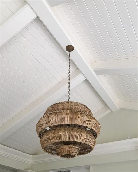 Thrilled To See This Fab Rattan Chandelier Installed Curreyco Antibes