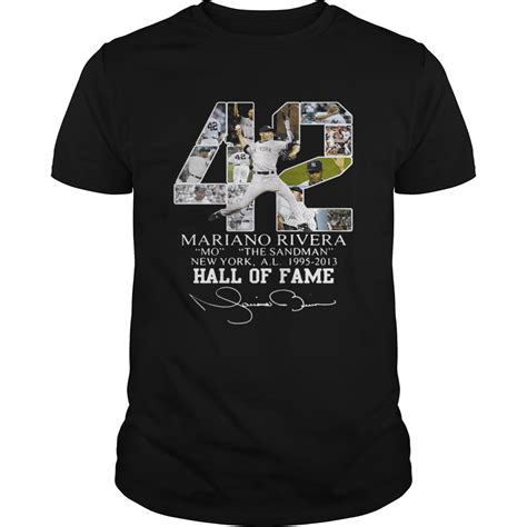 Mariano Rivera New York Yankees Hall of Fame signatures shirt - Trend ...