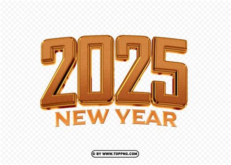 Happy New Year 2025 PNG Clipart - Image ID 489501 | TopPNG