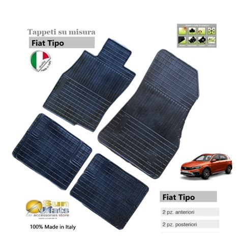 Tappeti Fiat Tipo In Gomma Su Misura Sunmats Vendita Al Dettagl