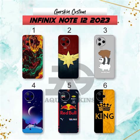 Jual INFINX Note 12 2023 Garskin Hp Stiker Hp Skin Handphone Stiker