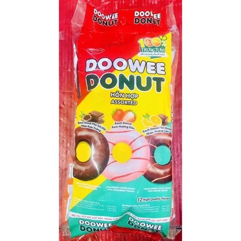 Bánh Doowee Donut Bịch Hỗn Hợp 12 Cái Shopee Việt Nam