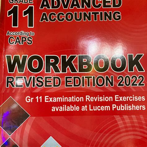 Grade 11 Advanced Accounting Workbook WELCOME TO DC BOOKS Welcome