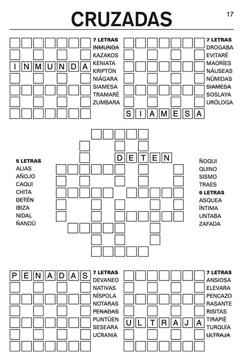 Pin En To Ejercicios De Estimulacion Cognitiva Crucigramas