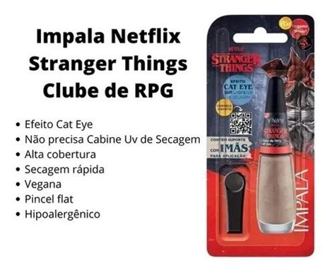 Esmalte Impala Stranger Things Clube De Rpg 7 5ml MercadoLivre