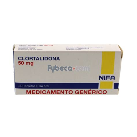 Clortalidona Nifa Tabs 50Mg C 30 Suelta Fybeca